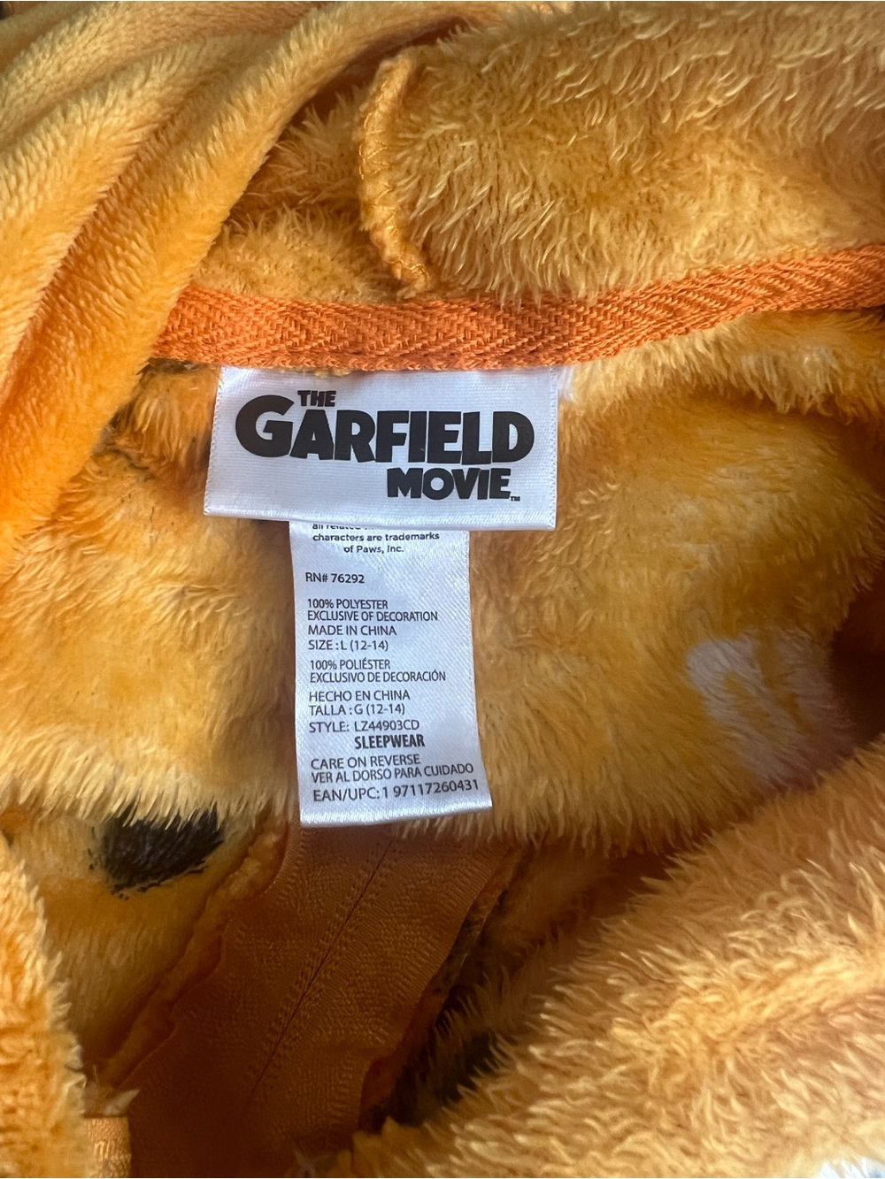 The Garfield Movie Pajamas - Picture 3 of 3